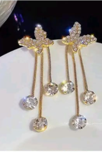 Butterfly Crystal Danglers