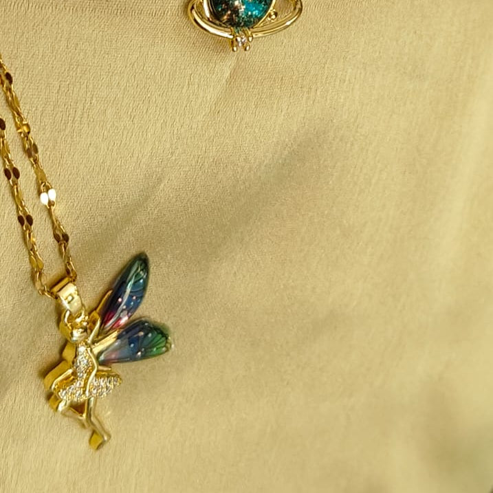 Golden Fairy Pendant