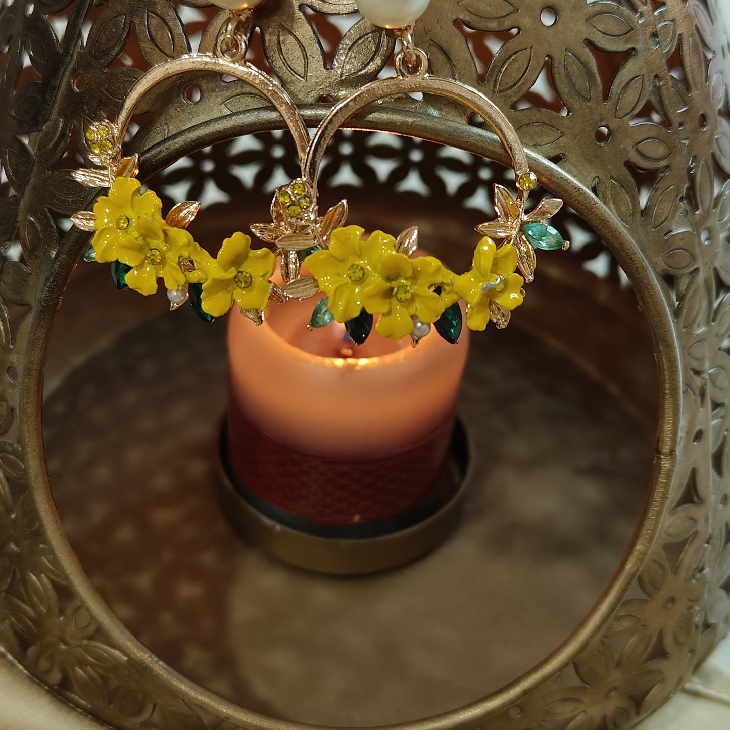 Hoops with Yellow Flowers