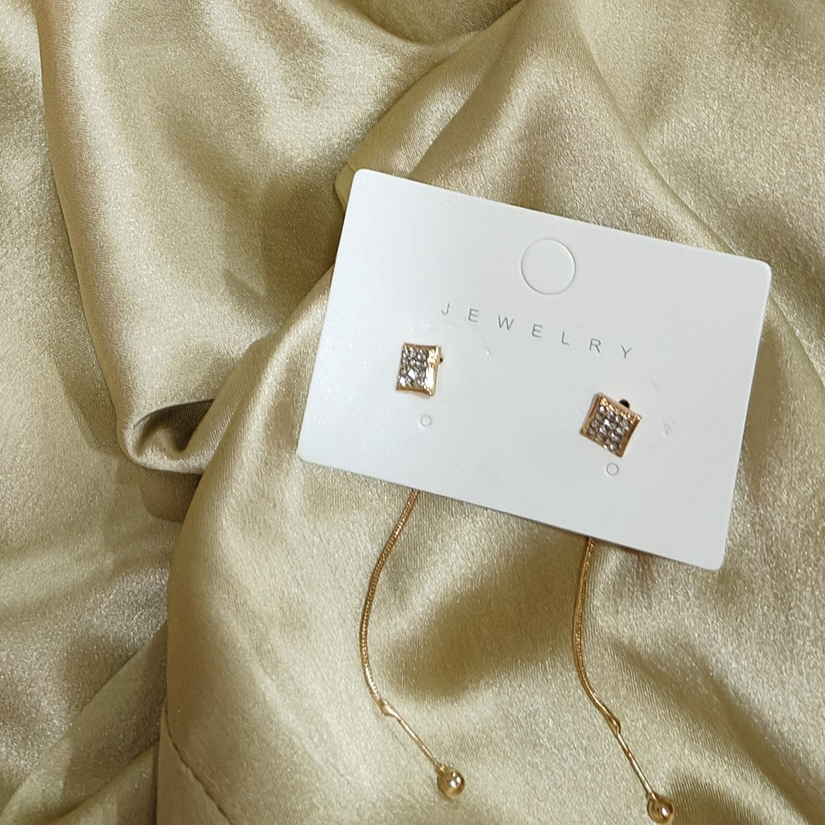 Sqaure Straight Hangling Earring