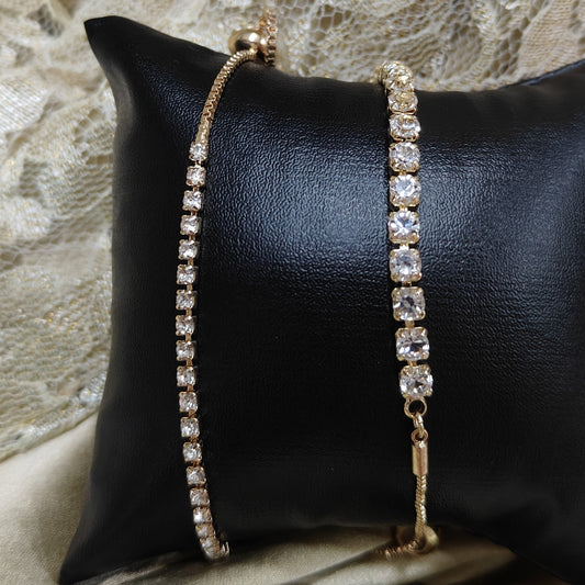 Two Crystal Bracelets