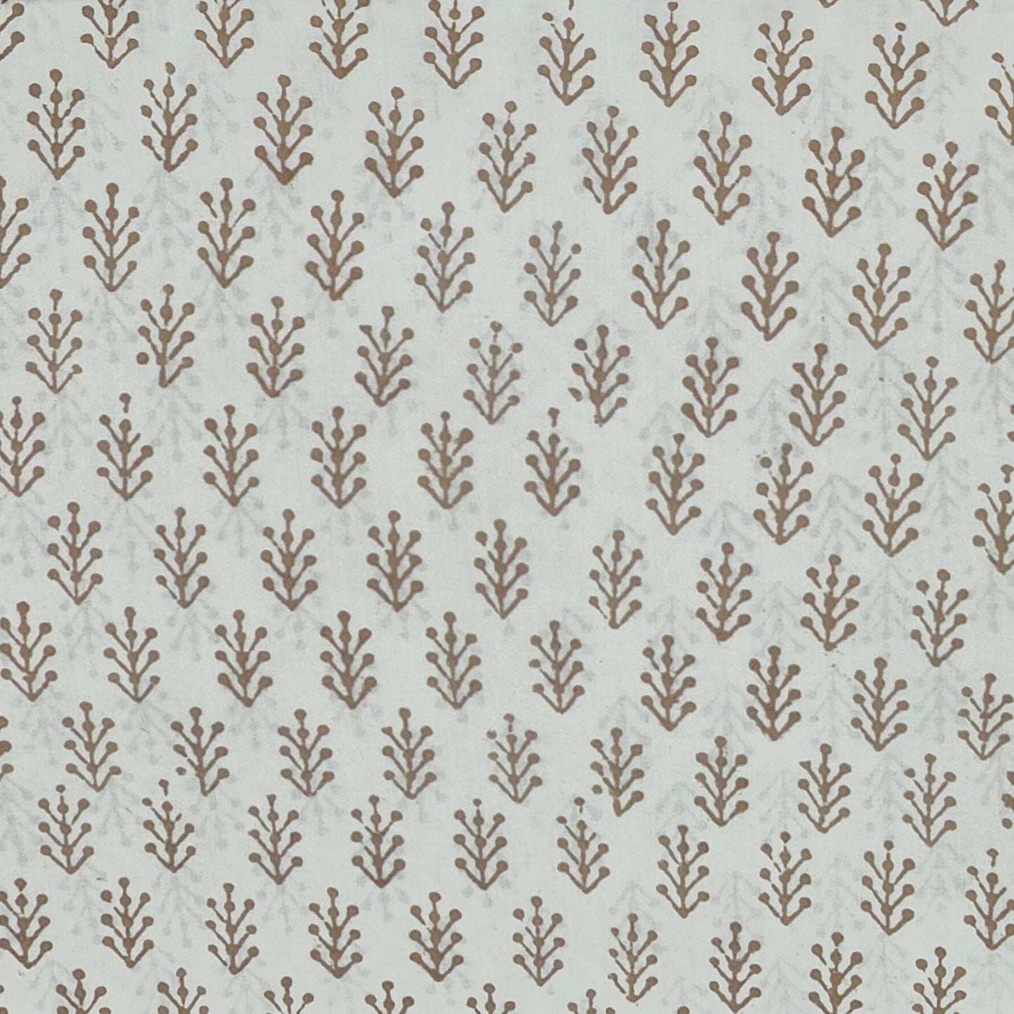 Off White Bagh Block suit material( Pure Cotton) summer wear Palm