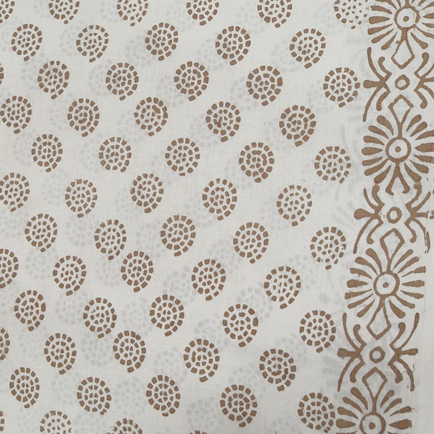 Off White Bagh Block suit material( Pure Cotton) summer wear geometric