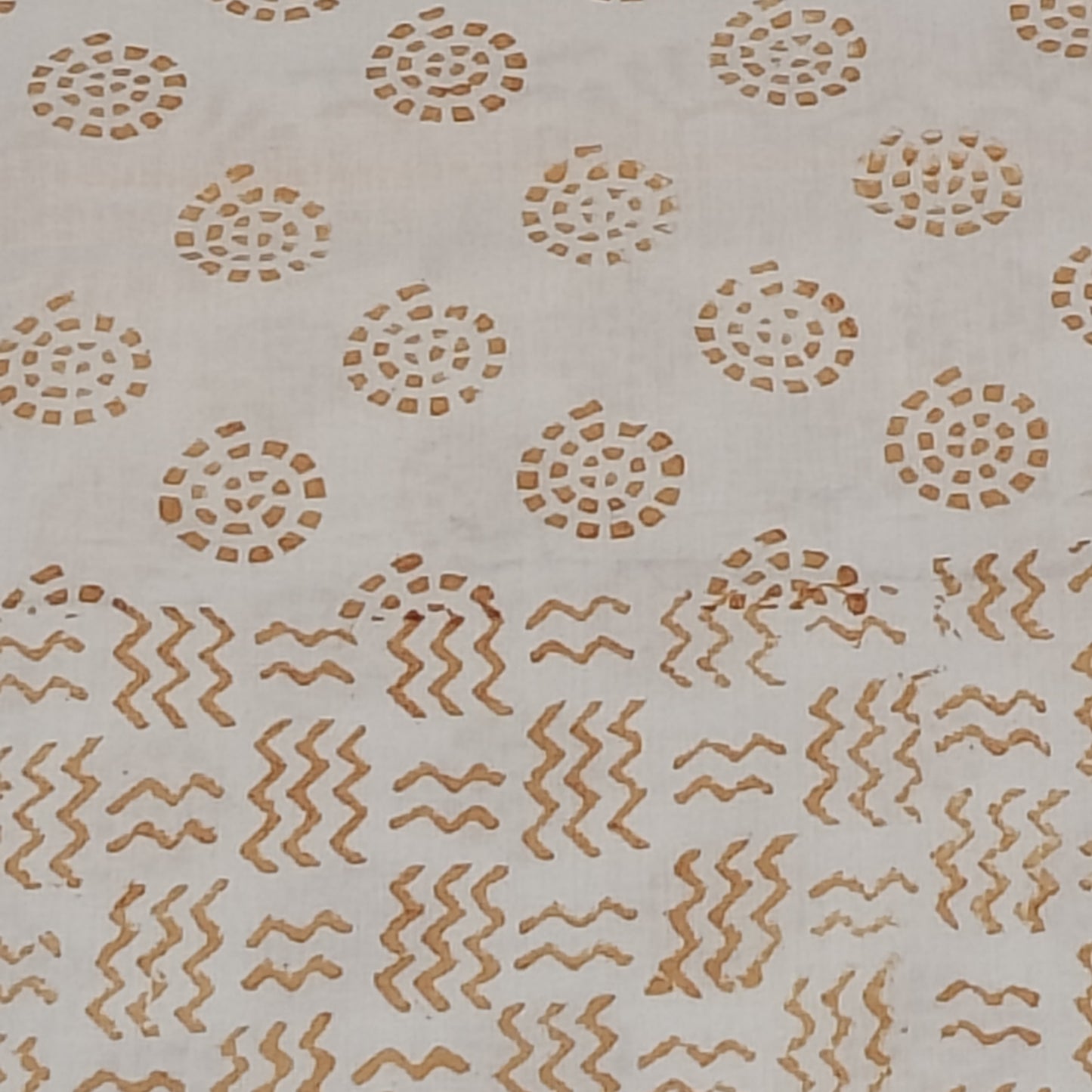 Off White Bagh Block suit material( Pure Cotton) summer wear geometric