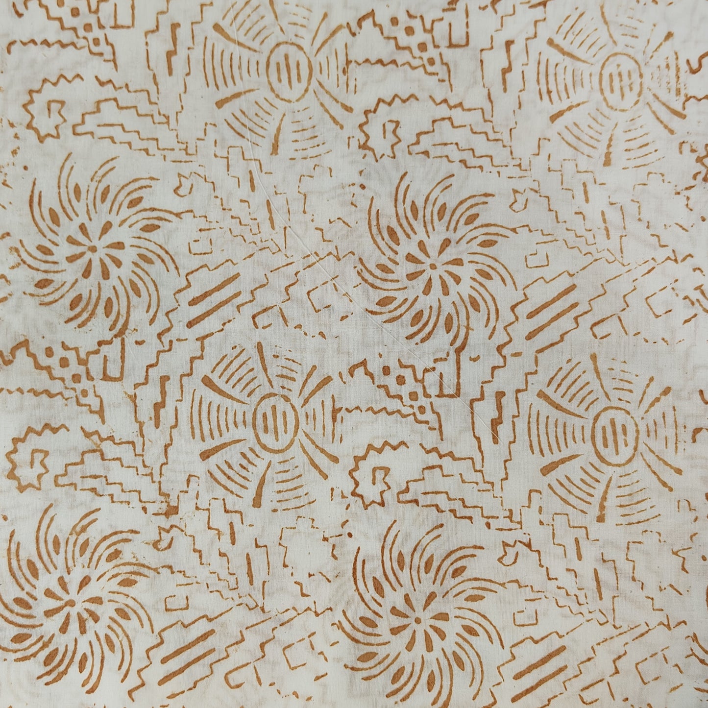 Off White Bagh Block suit material( Pure Cotton) summer wear Flower