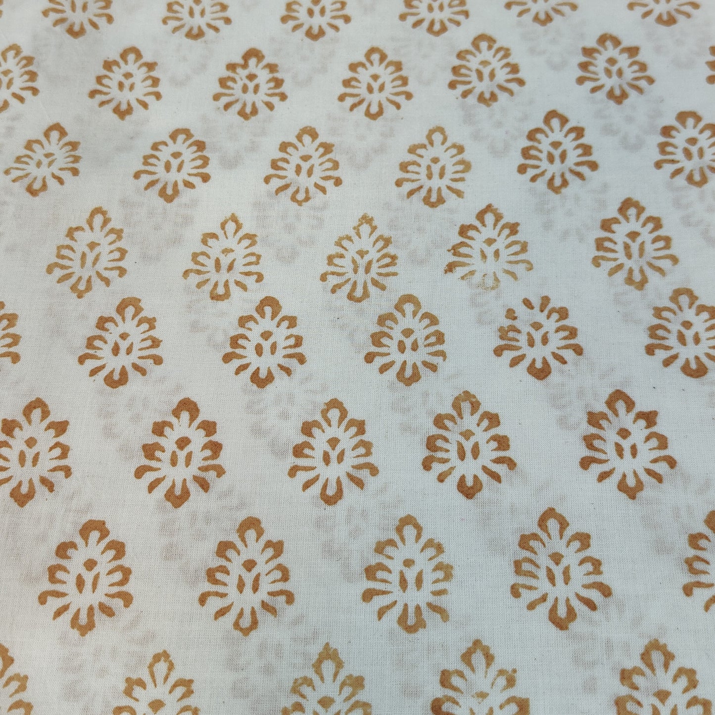 Off White Bagh Block suit material( Pure Cotton) summer wear