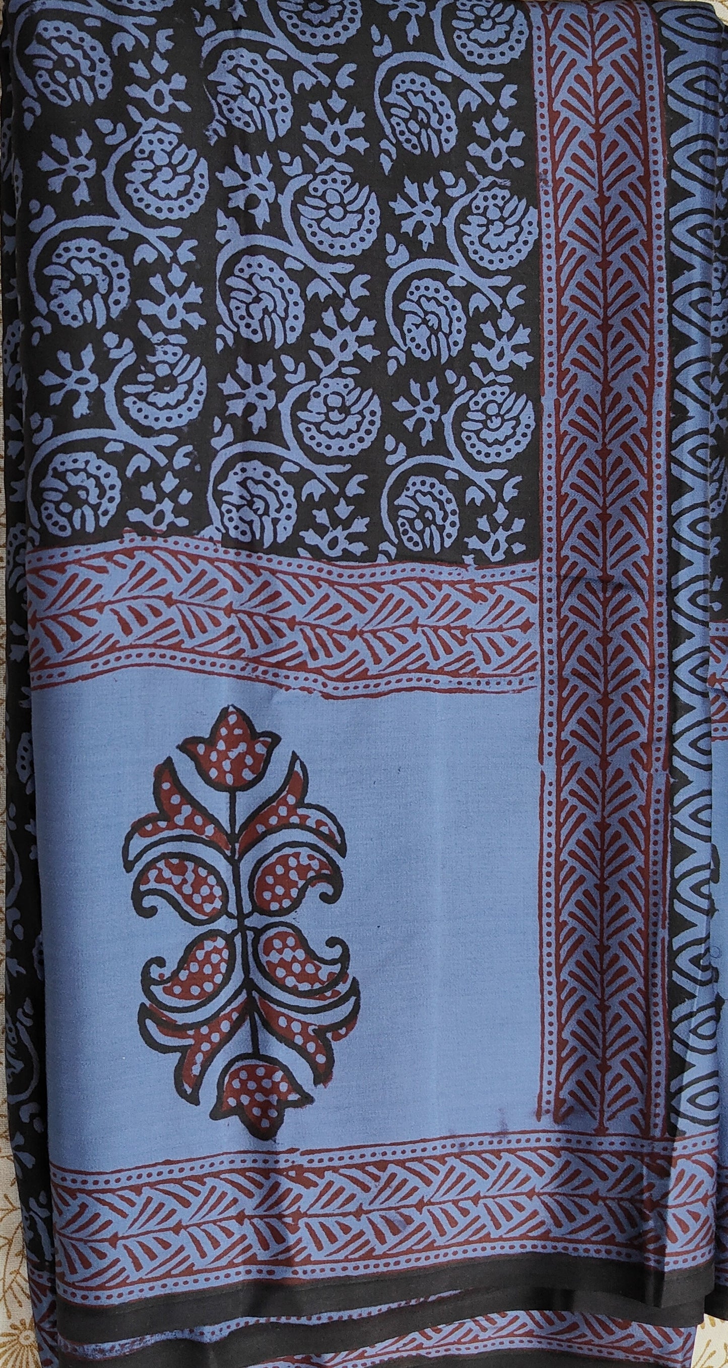 Modal Silk Saree(Blue)