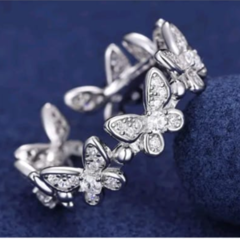 Butterfly adjustable rings