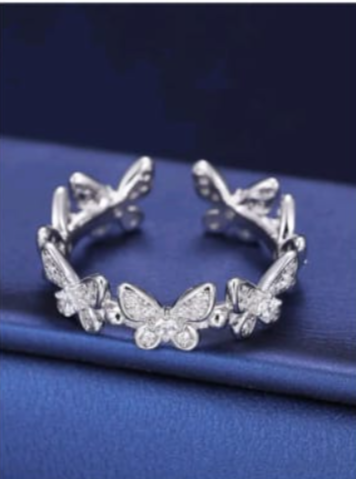 Butterfly adjustable rings