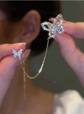 Butterfly Chain Earrings