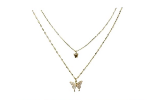 Butterfly Double Necklace