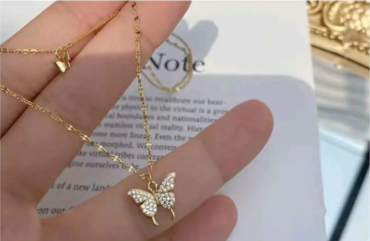 Butterfly Double Necklace