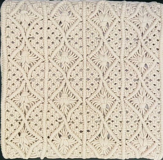 Macrame Cushion Cover by Livoxtic