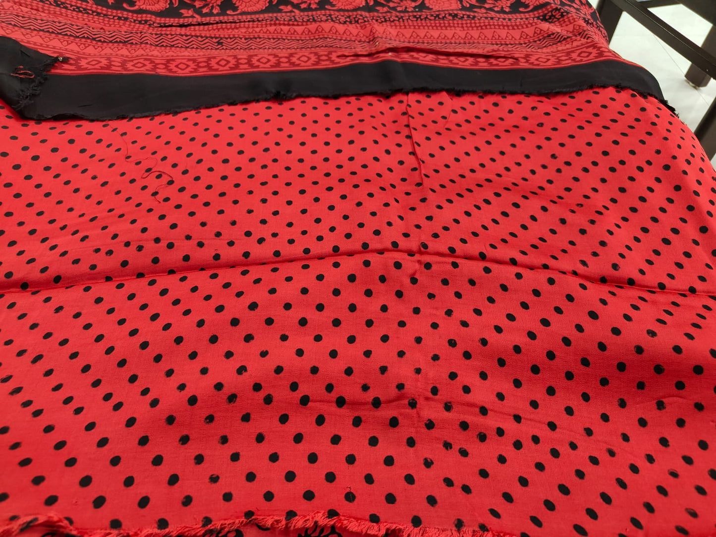 Modal Silk Saree(Red)